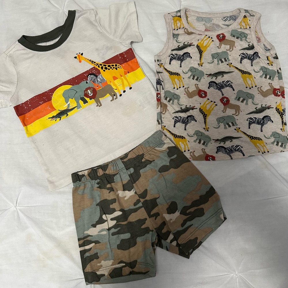 2T Wonder Nation 3 Piece PJ Set